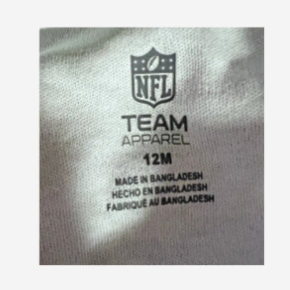 NFL Team Onsies New York Jets Size 12 Mo. Set of 3 Green/Blue/White 100% Cotton - Picture 4 of 4